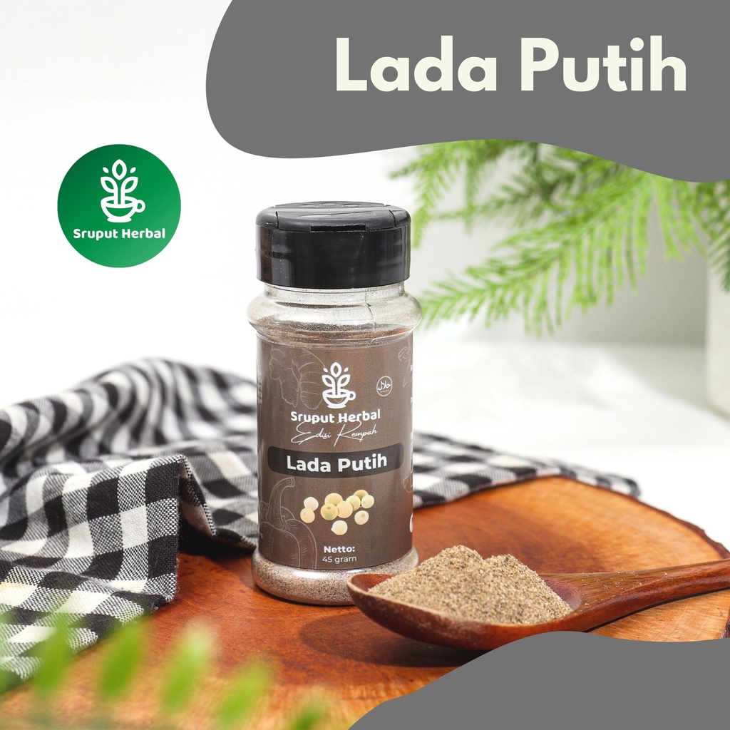 

SRUPUT HERBAL - Bumbu Premium Semua Varian (Botol) Lada Putih Bubuk