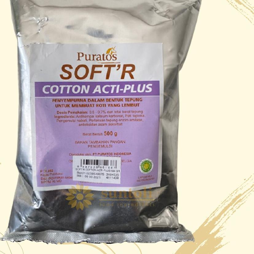 

➶ Puratos Soft'r Cotton Acti-Plus Improver For Soft Bread / Bahan Pelembut Kue - 500 gr ➶