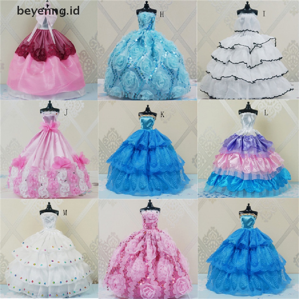 Beyen Baju Gaun Pesta Pernikahan Princess Handmade Pakaian Gaun Untuk Hadiah Boneka ID