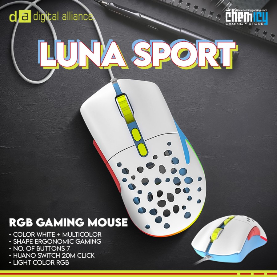 Digital Alliance Luna Sport RGB Gaming Mouse