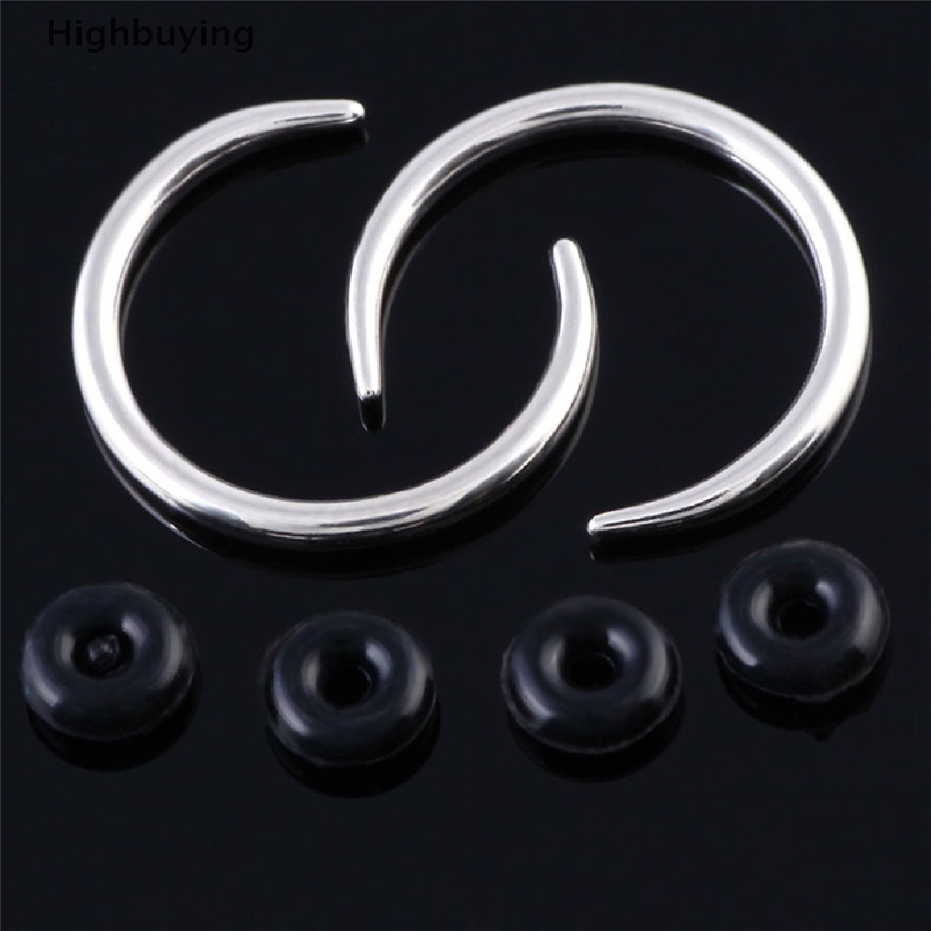 Hbid Surgical Steel Hoop Septum Hidung Cincin Klip Tulang Rawan Anting Perhiasan Glory