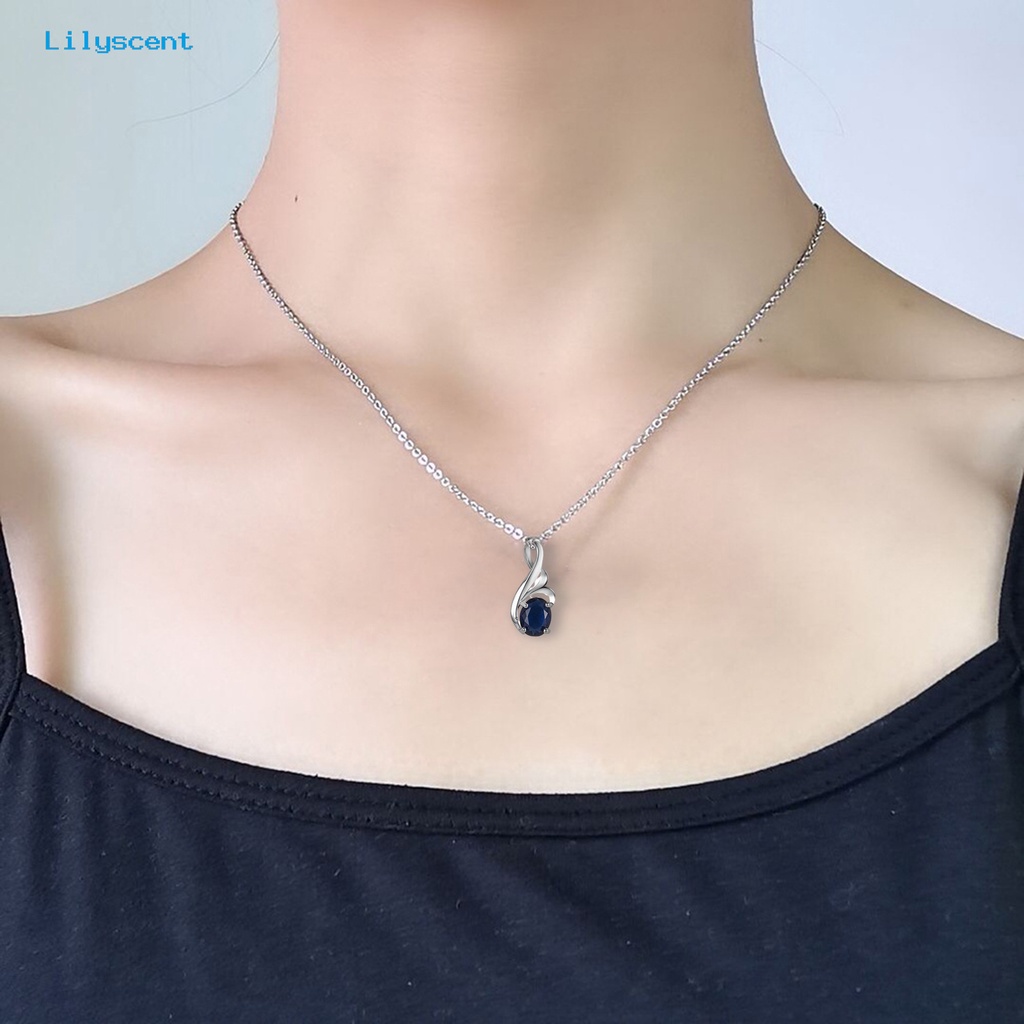 [LS] Wanita Kalung Geometris Temperamen Kilau Terang Poles Electroplating Hias Hadiah Hari Valentine Berlian Imitasi Hias Liontin Kalung Perhiasan Untuk Pacar