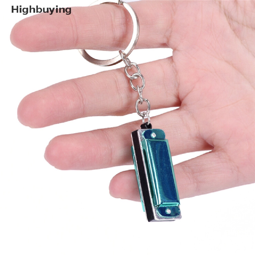 Hbid Warna Random Mini Harmonika Gantungan Kunci Mulut Organ Keyring Pendent Rad Silver Tone Glory