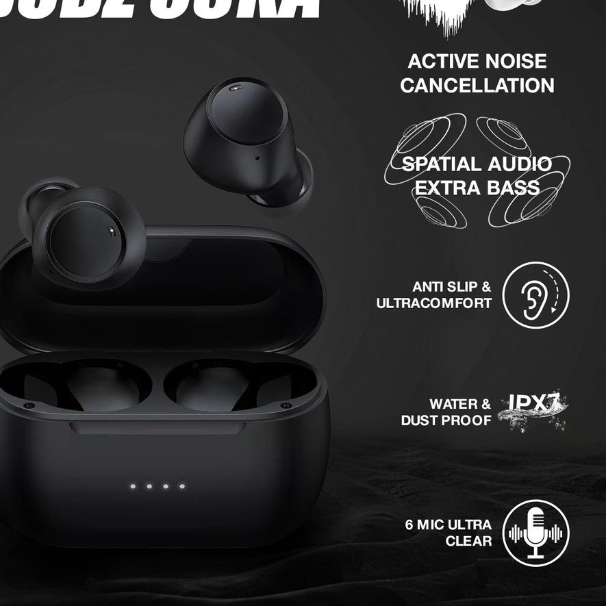 ⅍ Budz Oska Noise  Earphone Wireless TWS Bluetooth Headset Gaming Sport Hifi Aptx Qualcomm In Ear Mi