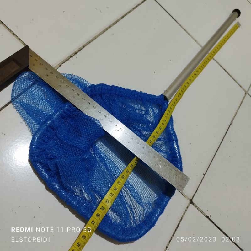 SEROK IKAN Almini Penangkap Ikan Panjang 60cm lebar 20cm kedalaman Serok 28cm