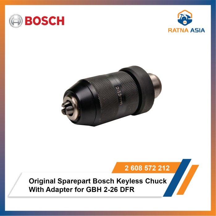 Original Sparepart Bosch Keyless Chuck With Adapter for GBH 2-26 DFR