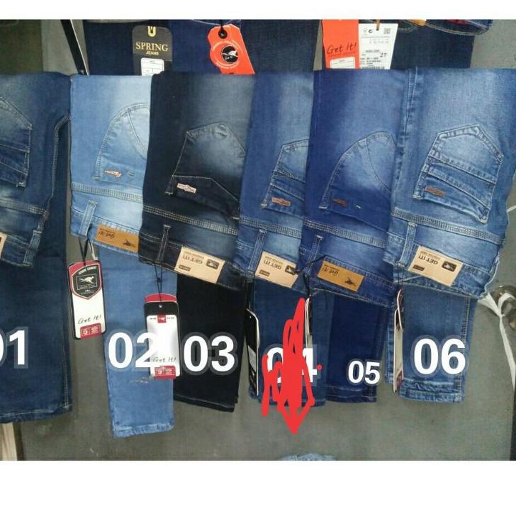 ● FASHION JEANS GET IT WISKER / CELANA JEANS SKINNY SOFT JEANS SZ 27-34 ♜