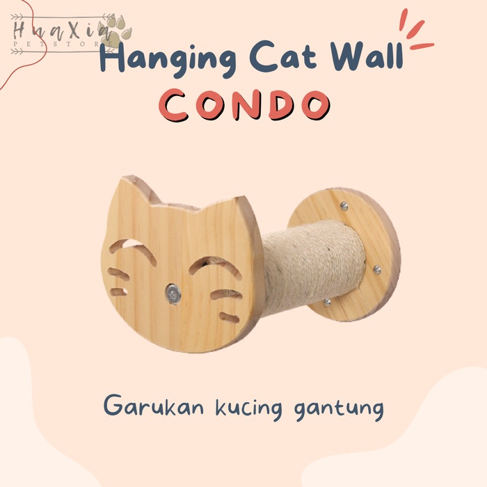 Mainan Rumah Bermain Kucing Gantung Dinding Wall Hanging Cat Condo Play House