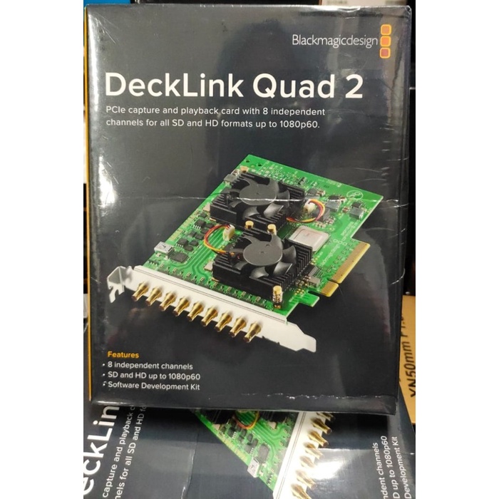 BLACKMAGIC DESIGN DECKLINK QUAD 2 8-CHANNEL 3G-SDI CAPTURE & PLAYBACK #ORIGINAL