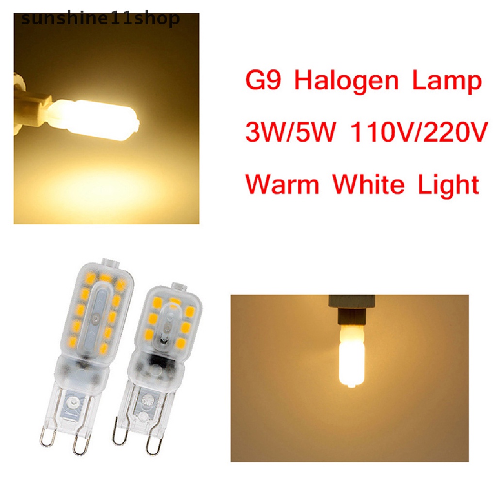 Sho Lampu Bohlam LED G9 Dimmable 3W 5W 110/220V Haen Lamps Lampu Kaca Transparan N