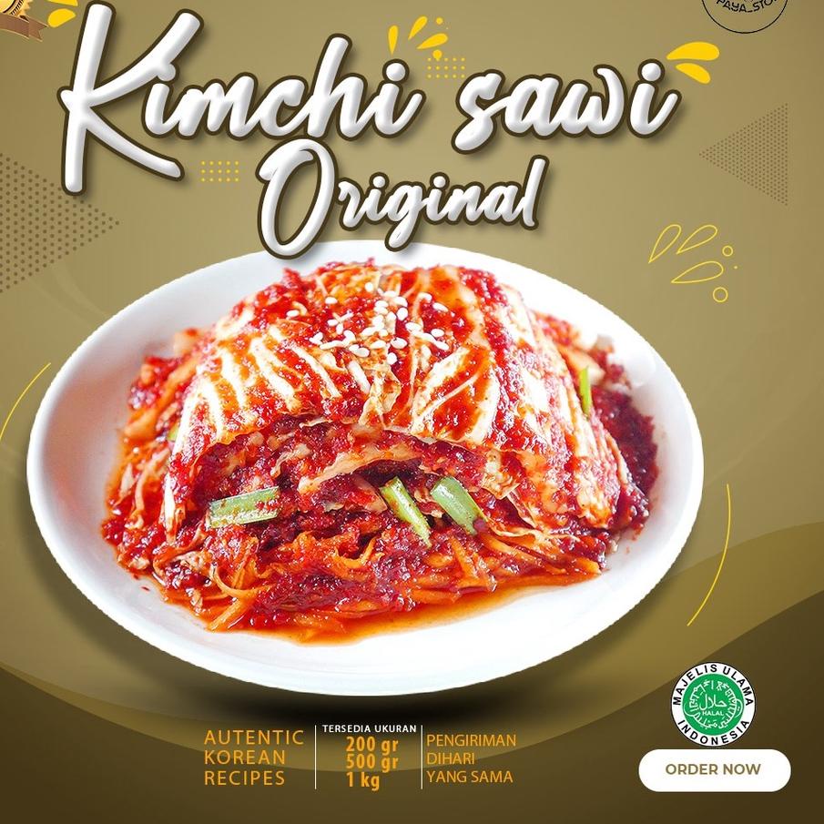 

☀ Kimchi Original Sawi 500 Gram Dibuat Oleh Chef Korea Asli Enak ♦