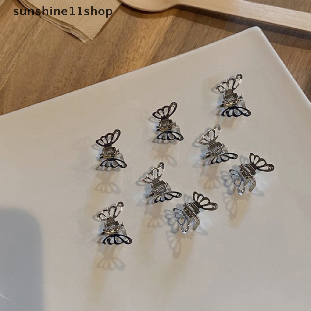 Sho 10pcs Korea Lucu Mini Logam Berongga Kupu-Kupu Jepit Rambut Hair Claw Untuk Anak Perempuan Anak 2022fashion Mahasiswa Anak Hair Clip Headwear N