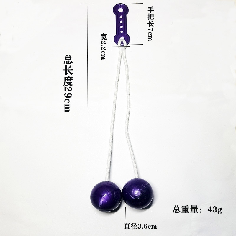 [5Warna] Mainan Anak-Anak Flash Bumper Ball Pro-clackers Hand Bump Bumper Ball Ayunan Warna-Warni Hit Bola Bersinar Mainan Penghilang Stress