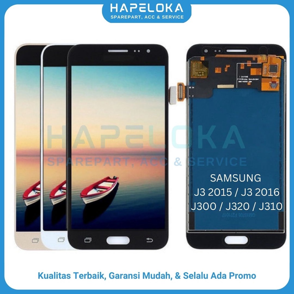 LCD TOUCHSCREEN SAMSUNG J3 2016 / J3 2015 / J320 / J300 - ORI COMPLETE