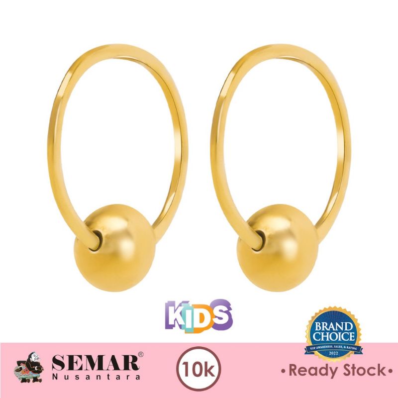 Anting emas 10k Mrican bayi baby newborn baru bukan preloved Semar Nusantara 0.2 gram