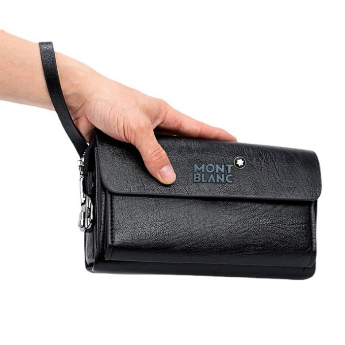 COD! TAS TANGAN PRIA WANITA CLUTCH KULIT ORIGNAL DOMPET KARTU KEYLOCK PASSWORD FREE PULPEN
