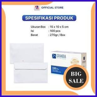 

parts Amplop Putih Polos Grandia P 104 1 Pack Isi 100 Pcs Dengan Strip Perekat 1F3BZ3