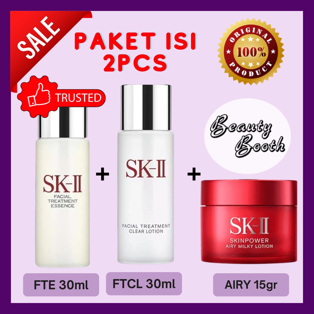 SK-II SK2 SKII 2SET FTE30ml + FTCL 30ml + Skinpower Airy Milky 15gr