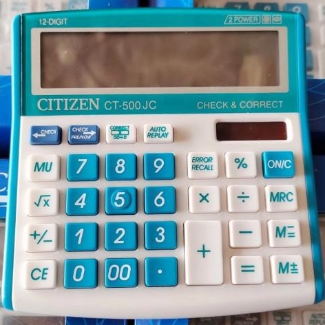 

Terlaris ✨ -Kalkulator Citizen CT-500J Calculator 500j CT 500J 500 J Murah Warna UNGU BIRU- 2.2.23