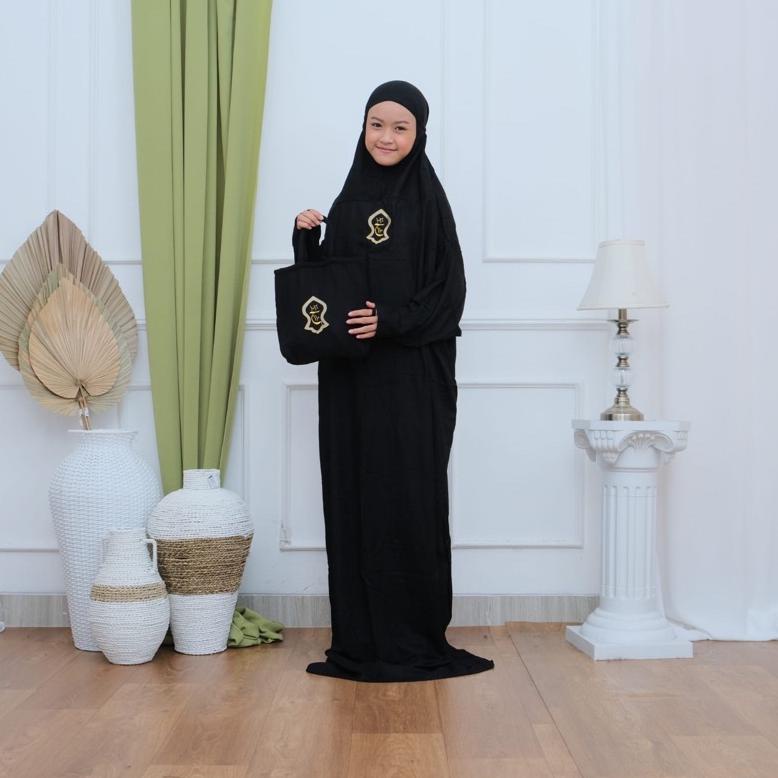 HOT PRODUCT M24 mukena anak terusan remaja hadramaut terusan terompah polosan banyak warna mukenah j