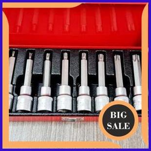 tools Mata kunci sok L Bintang set 1/2inch x 8pcs T20 - T60 Star bit socket IWT Brano 1F3B