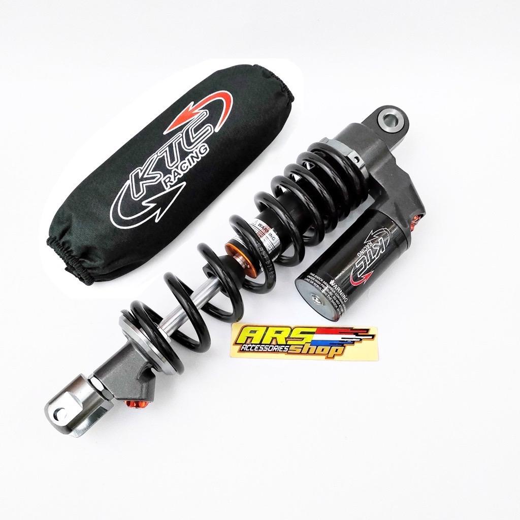 (BISA COD) Shockbreaker Tabung KTC Racing Premium 330mm &amp; 310mm + (Sarung Shock) , Mio | Beat | Scoopy | Vario 110 125 150 | Gear | Xeon | Lexi | Xride | Fino | Genio | Spin | Nex | Soul | Mio S Z J | GT | M3 | Skydrive | Fazzio | Freego | Dan Lain Nya