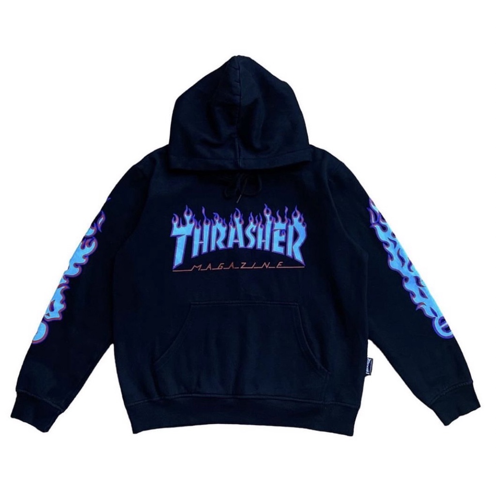 JAKET SWEATER HOODIE THRASHER MAGAZINE FULLSABLON &amp; FULLTAG PREMIUM BEST SELLER
