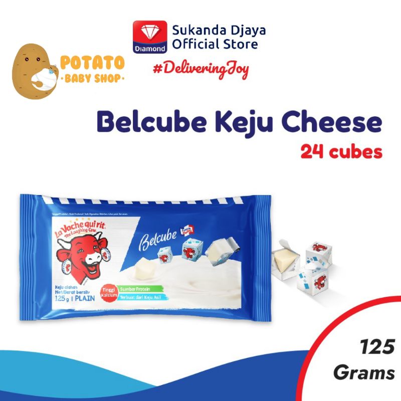 Belcube Keju Cheese 24 Cubes 125 gr - Keju Mpasi Anak