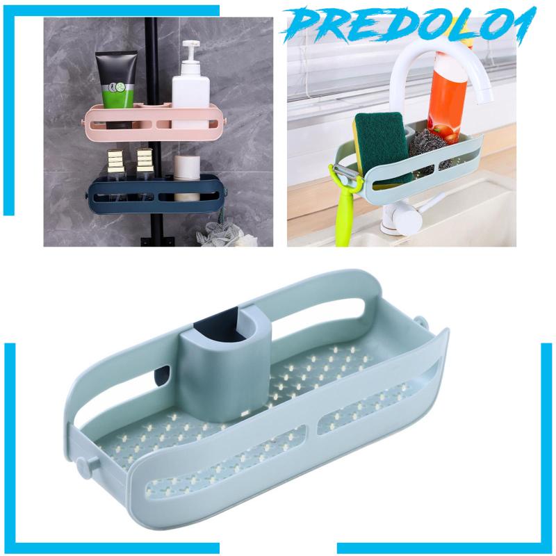 [Predolo1] Rak Tiris Kran Tahan Lama Gantungan Kain Piring Aksesoris Untuk Sikat Scrubber