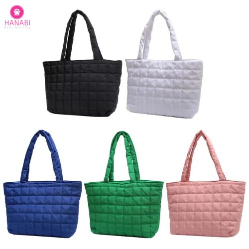 HANABI-tas totebag MIKAYLA tas puffy tas wanita tas jalanjalan tas import