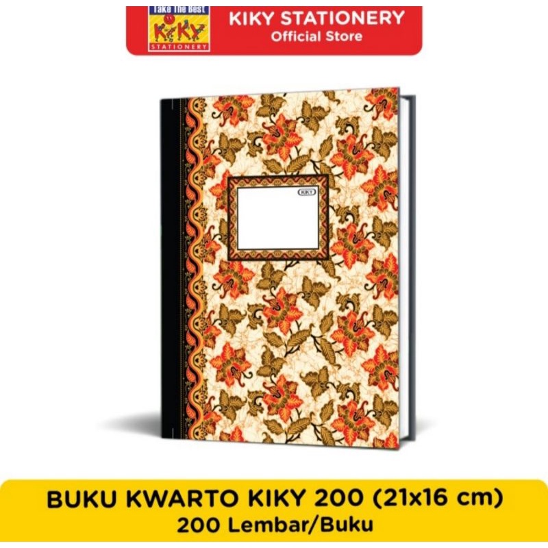 

Buku Kwarto 200 Lembar Kiky Hard Cover