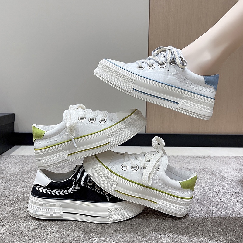 COD POS 248 Sepatu Sneakers Tali Wanita Premium Korea Style