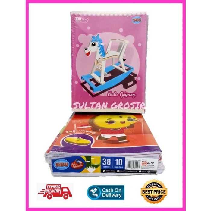 

Buku Tulis Sidu 38 Lembar / Buku Tulis Murah / Sidu 38 / Grosir 022