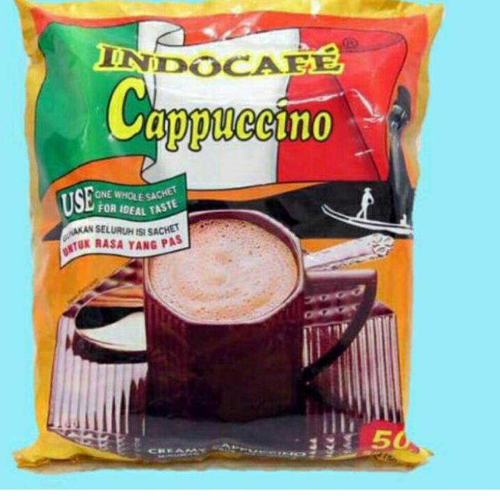 

☎ Indocafe Cappucino Bag 50bks Cappuccino ☆