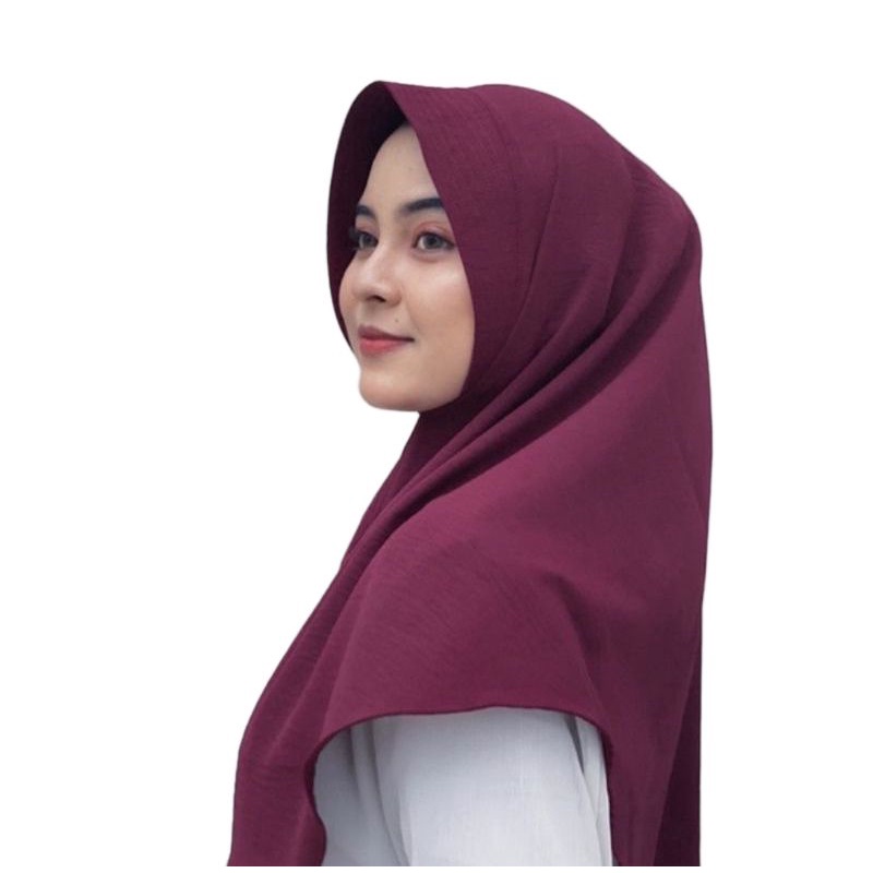 Jilbab Instan Bergo Pet Crinkle Airflow Premium