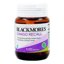 BLACKMORES black mores GINKGO RECALL ACTION GINKO GINGO GINGKO FORTE KALBE VITAMIN BILOBA ANTI PIKUN