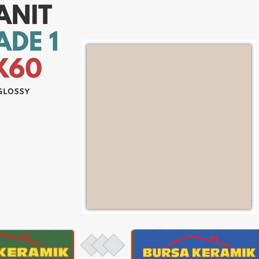 ✻ Granit Lantai Polos Valentino 60x60 Blanco Ivory G1 ☀