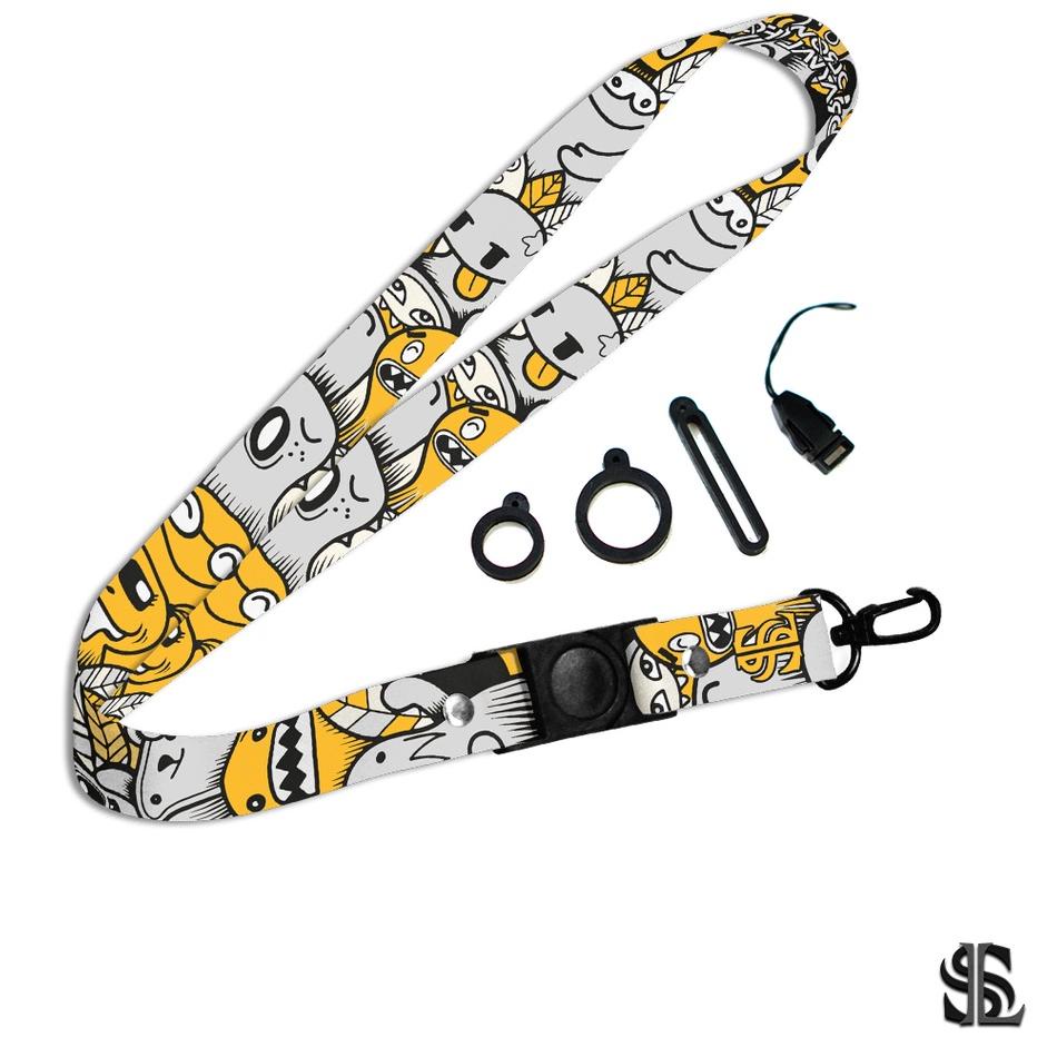 

Spesial Hari Ini SL Premium lanyard motif Doodle - Doodle Series DDL-02