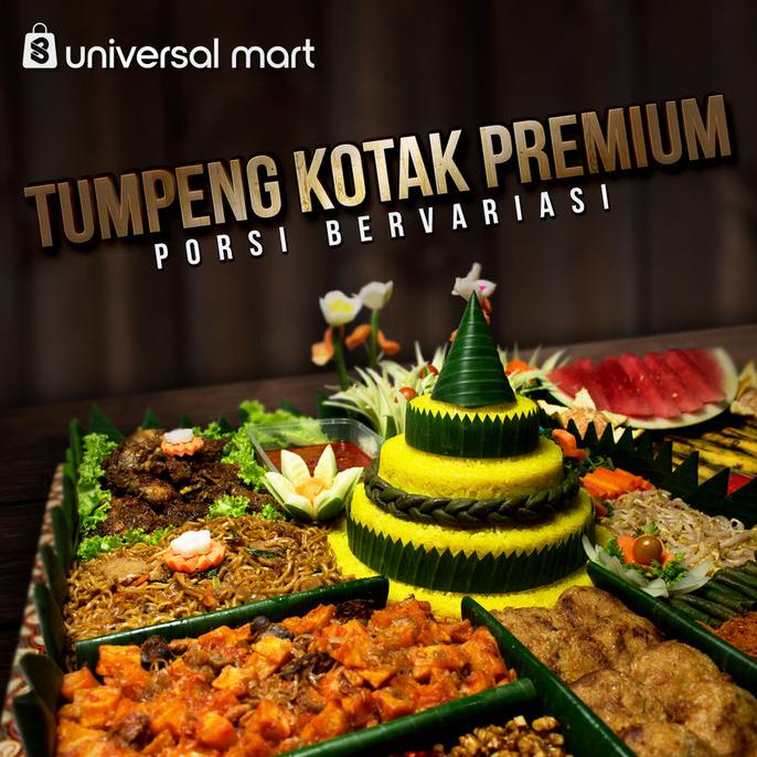 Tumpeng Nasi Kuning Kotak Premium Paket Lengkap TERLARIS