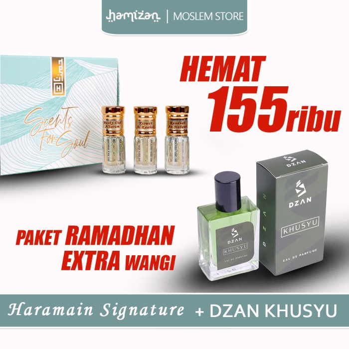 

(COD) Paket Ramadhan Ekstra Wangi Parfum Sholat Hamizan Dzan Parsel Lebaran