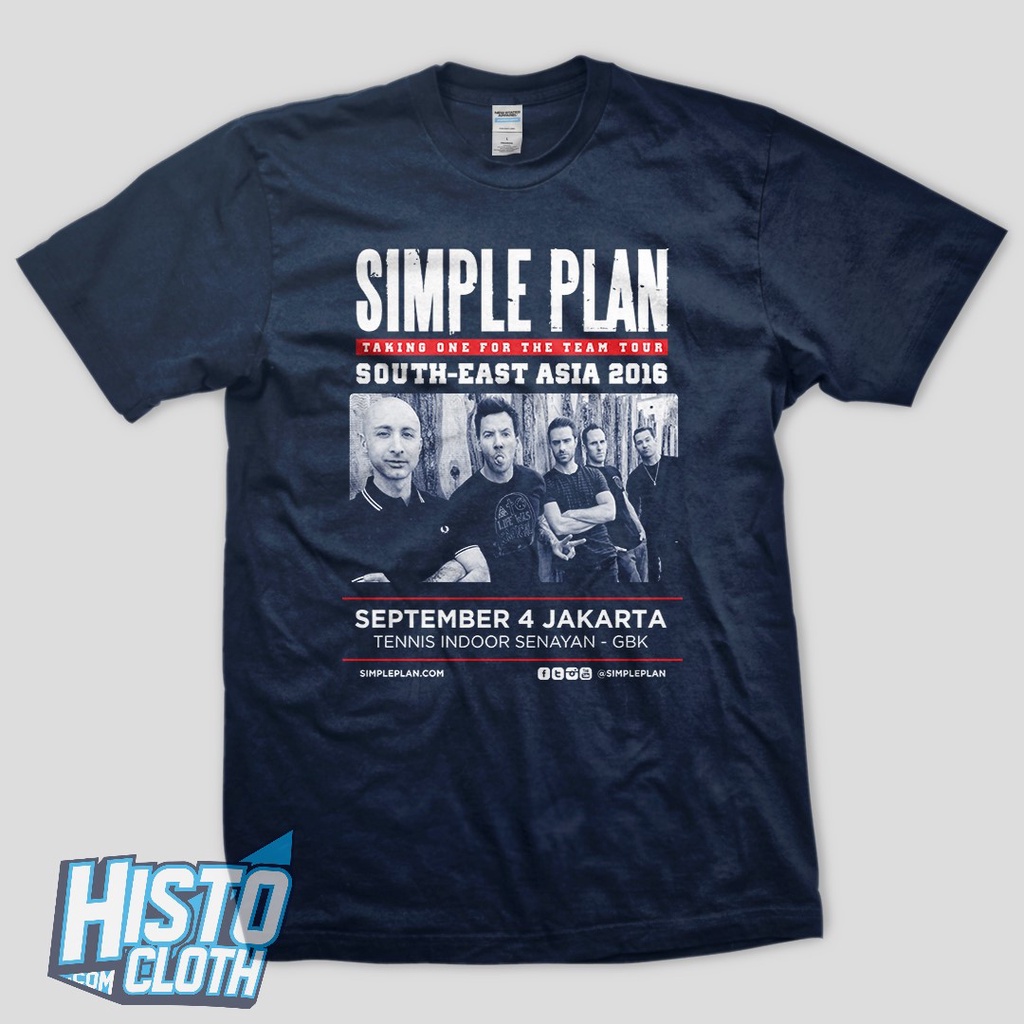 Kaos Simple Plan Asia Tour - SMP19 NV