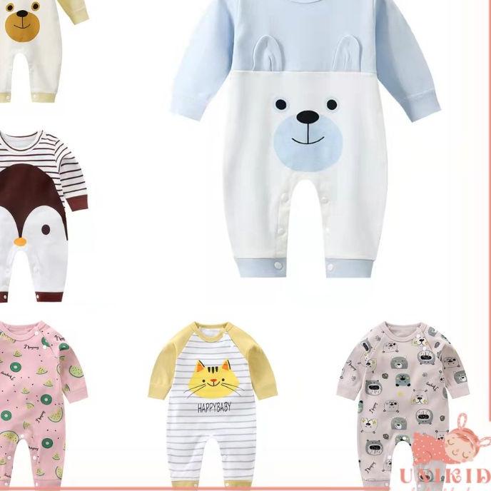 ⅍ UNIKID Jumper Bayi Panjang Jumper Lucu Jumper Karakter IMPOR Baju Bayi laki laki baju anak perempu