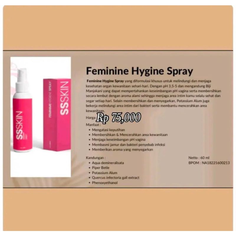 FEMINIME SPRAY BY SSSKIN READY STOCK