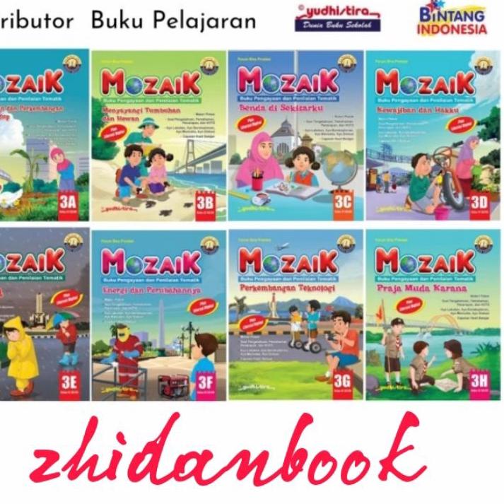 IdE9q4P Buku Mozaik Tematik kelas 3 - 3A.3B.3C.3D.3E.3F.3G.3H K13 Yudhistira