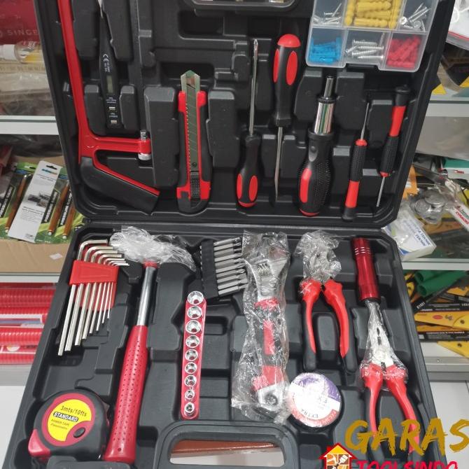 toolkit 109pcs toolbox toolset tool kit perkakas tool set tool box