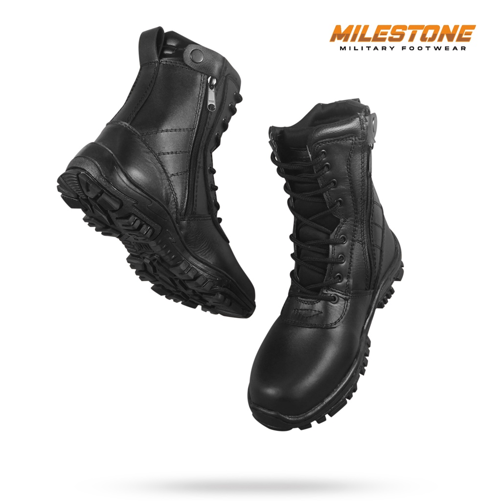 Sepatu PDL Kulit Original JAFERI Bahan 100% Kulit Sapi Asli Standart Jatah TNI PDL WAN