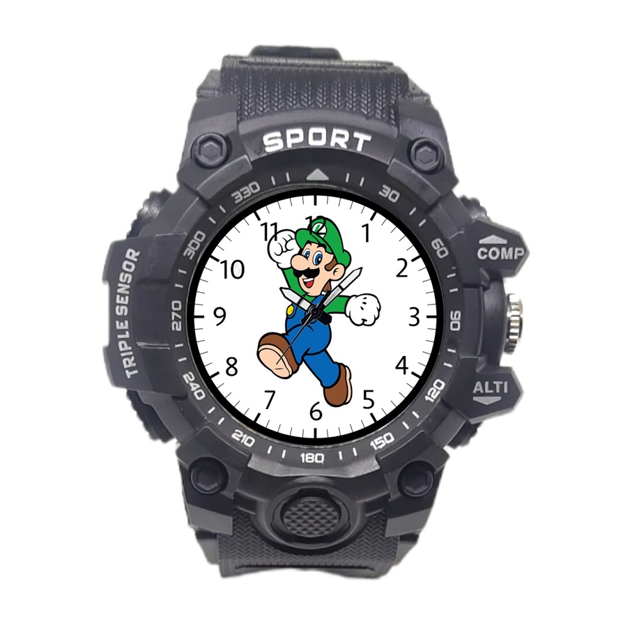 Jam Tangan Anak Laki Laki Karakter Mario Bros Anti Air