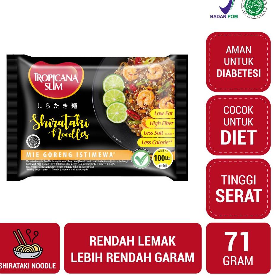 

✨MEGA ⚡ALE✨ Tropicana Slim Shirataki Noodle 71 g - Bantu Dukung Hidup Sehat