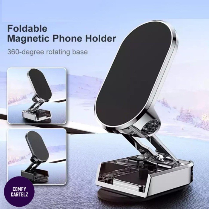 BAROKAH GAMIS carpone orandum / alloy folding car metal magnetic phone holder