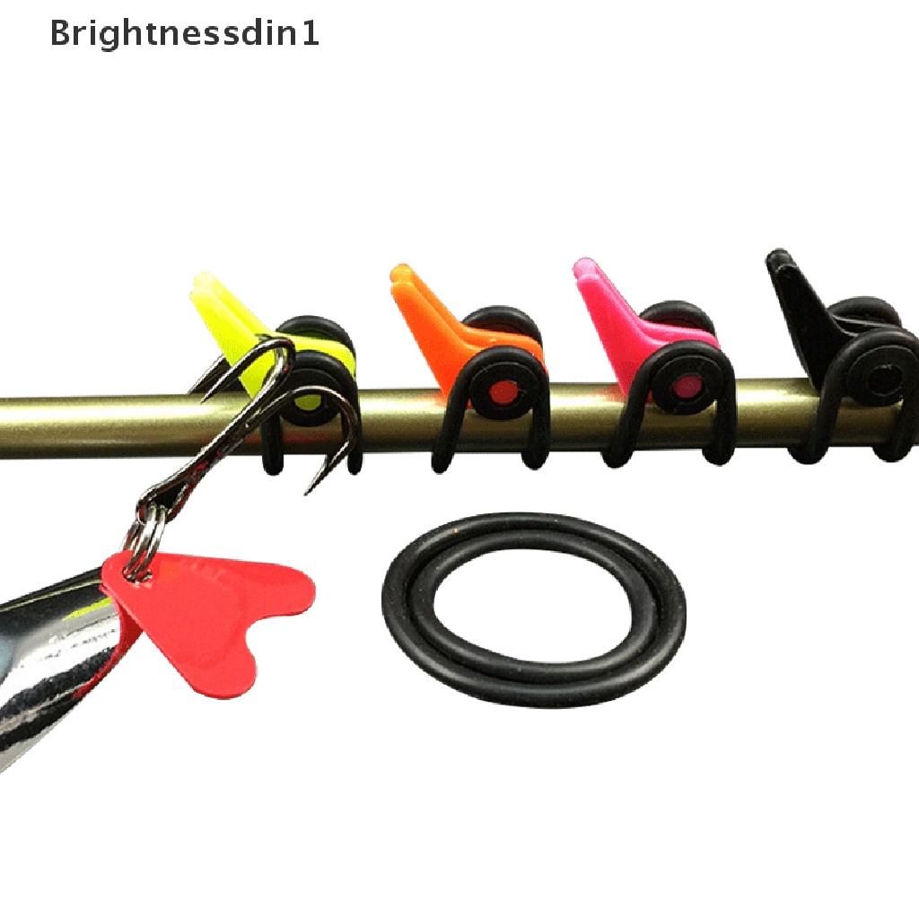 [Brightnessdin1] 10pcs Plastik Kail Pancing Aman Keeper Holder Lure Jig Menjaga Aman Hooks Butik